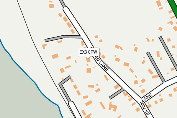 EX3 0PW map - OS OpenMap – Local (Ordnance Survey)