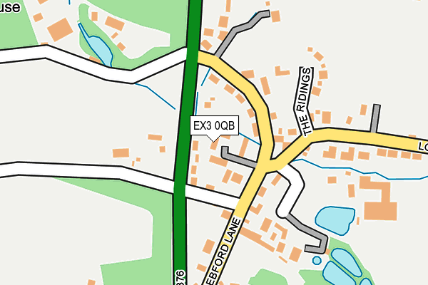 EX3 0QB map - OS OpenMap – Local (Ordnance Survey)
