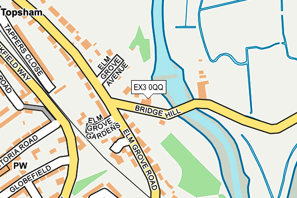 EX3 0QQ map - OS OpenMap – Local (Ordnance Survey)