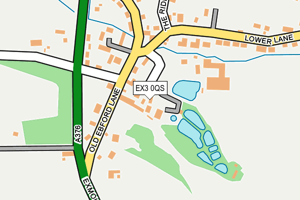 EX3 0QS map - OS OpenMap – Local (Ordnance Survey)
