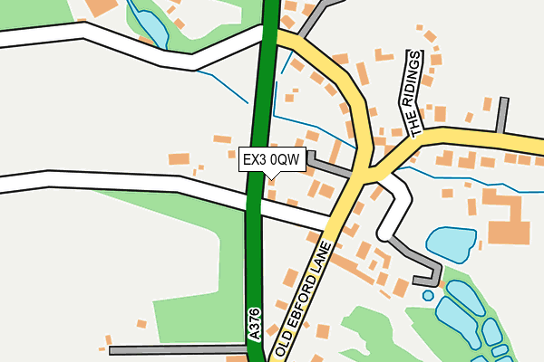 EX3 0QW map - OS OpenMap – Local (Ordnance Survey)
