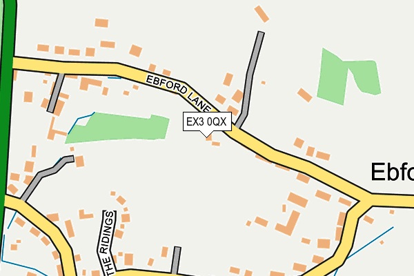 EX3 0QX map - OS OpenMap – Local (Ordnance Survey)