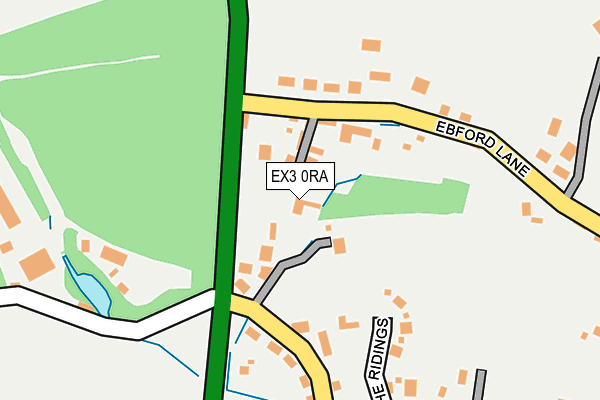 EX3 0RA map - OS OpenMap – Local (Ordnance Survey)