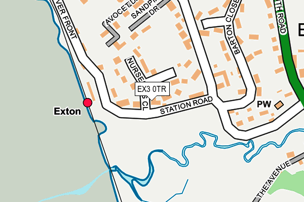 EX3 0TR map - OS OpenMap – Local (Ordnance Survey)