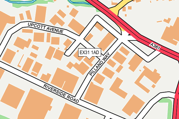 EX31 1AD map - OS OpenMap – Local (Ordnance Survey)
