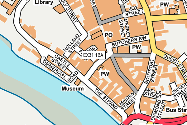 EX31 1BA map - OS OpenMap – Local (Ordnance Survey)