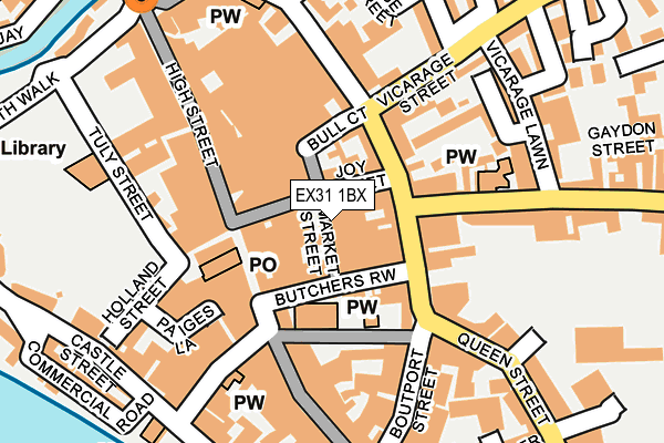 EX31 1BX map - OS OpenMap – Local (Ordnance Survey)