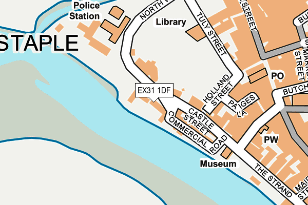 EX31 1DF map - OS OpenMap – Local (Ordnance Survey)