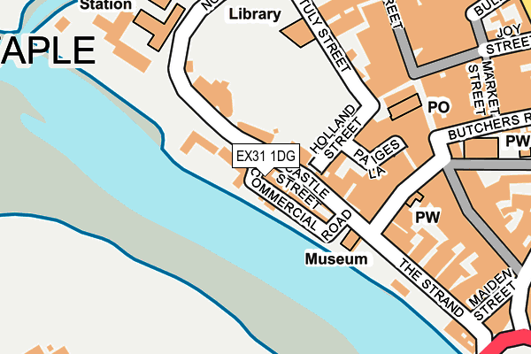 EX31 1DG map - OS OpenMap – Local (Ordnance Survey)