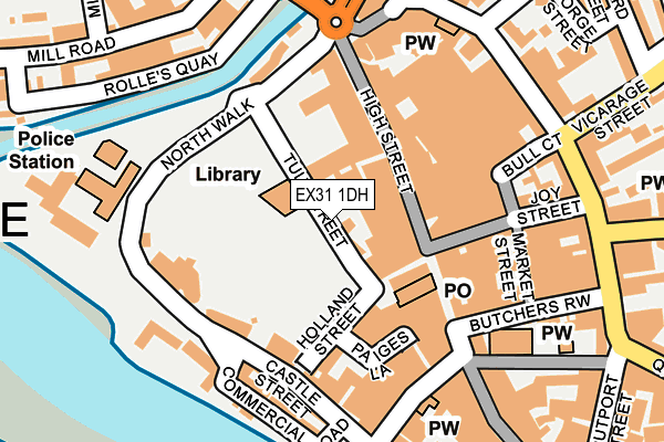 EX31 1DH map - OS OpenMap – Local (Ordnance Survey)