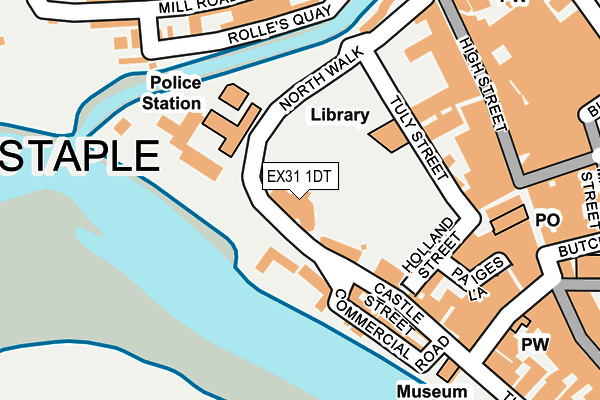 EX31 1DT map - OS OpenMap – Local (Ordnance Survey)