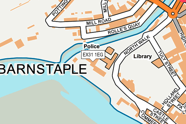 EX31 1EG map - OS OpenMap – Local (Ordnance Survey)