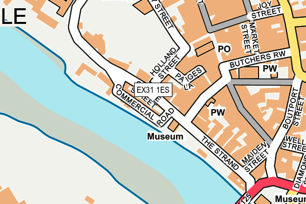 EX31 1ES map - OS OpenMap – Local (Ordnance Survey)