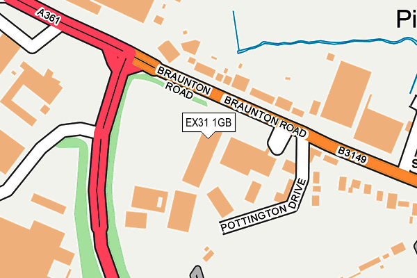 EX31 1GB map - OS OpenMap – Local (Ordnance Survey)