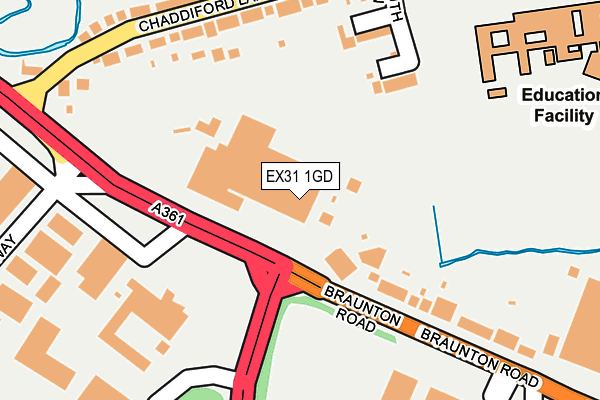 EX31 1GD map - OS OpenMap – Local (Ordnance Survey)