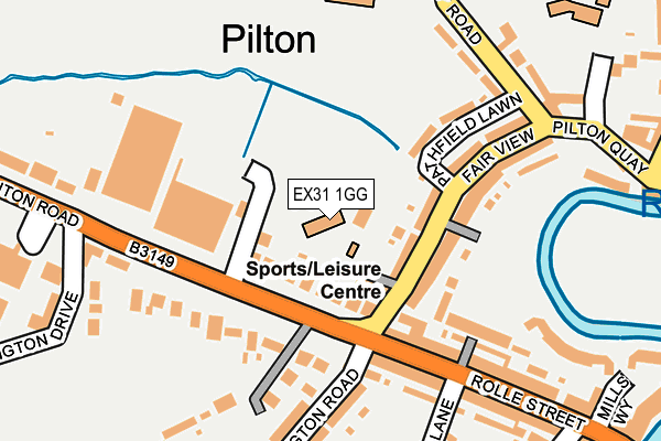 EX31 1GG map - OS OpenMap – Local (Ordnance Survey)