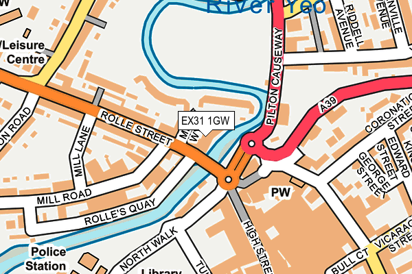 EX31 1GW map - OS OpenMap – Local (Ordnance Survey)