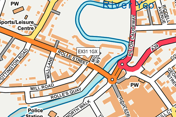 EX31 1GX map - OS OpenMap – Local (Ordnance Survey)