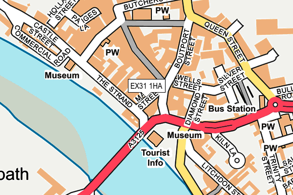 EX31 1HA map - OS OpenMap – Local (Ordnance Survey)