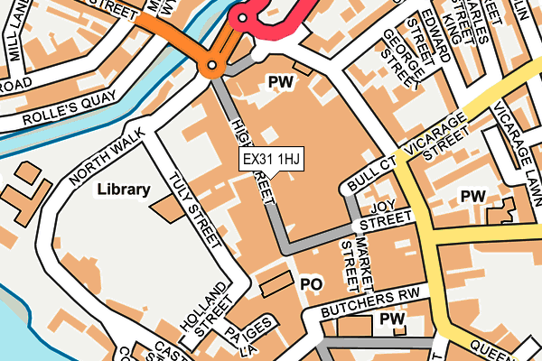 EX31 1HJ map - OS OpenMap – Local (Ordnance Survey)