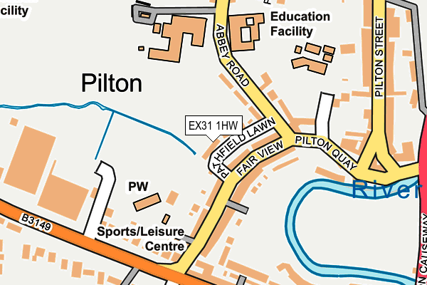 EX31 1HW map - OS OpenMap – Local (Ordnance Survey)