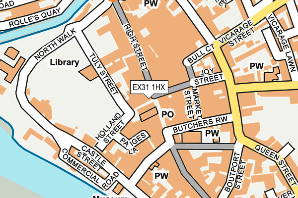 EX31 1HX map - OS OpenMap – Local (Ordnance Survey)