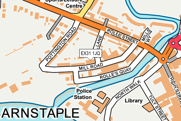 EX31 1JQ map - OS OpenMap – Local (Ordnance Survey)