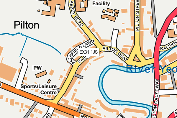 EX31 1JS map - OS OpenMap – Local (Ordnance Survey)