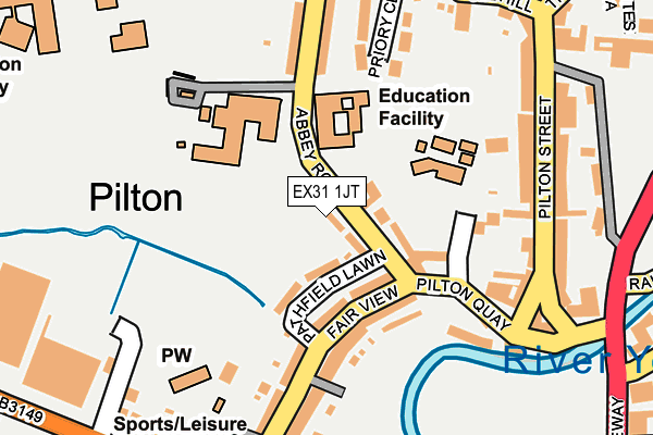 EX31 1JT map - OS OpenMap – Local (Ordnance Survey)