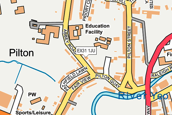 EX31 1JU map - OS OpenMap – Local (Ordnance Survey)