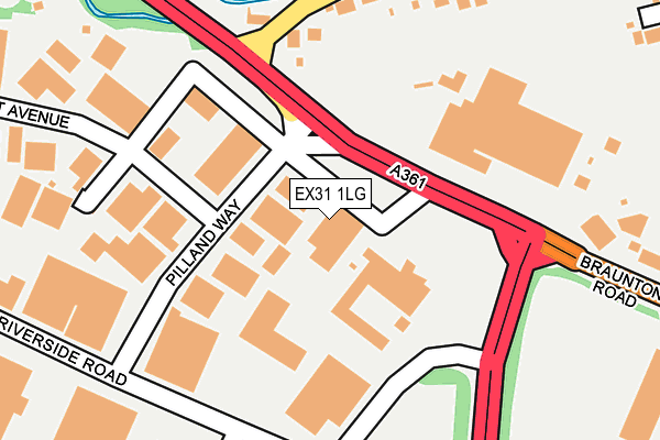 EX31 1LG map - OS OpenMap – Local (Ordnance Survey)
