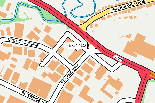 EX31 1LQ map - OS OpenMap – Local (Ordnance Survey)