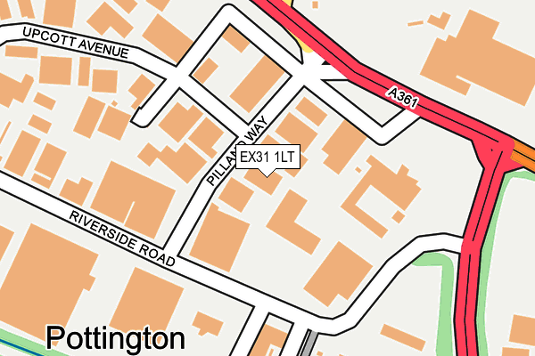 EX31 1LT map - OS OpenMap – Local (Ordnance Survey)