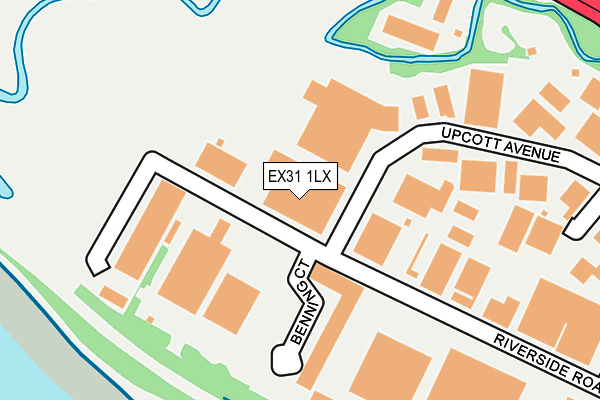 EX31 1LX map - OS OpenMap – Local (Ordnance Survey)