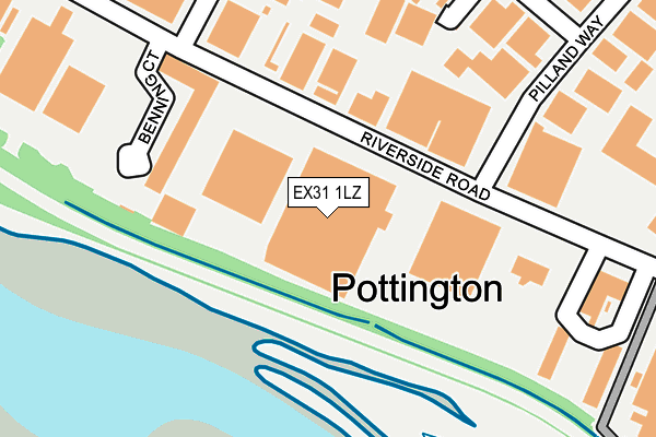 EX31 1LZ map - OS OpenMap – Local (Ordnance Survey)