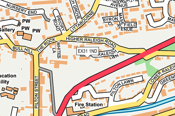 EX31 1ND map - OS OpenMap – Local (Ordnance Survey)