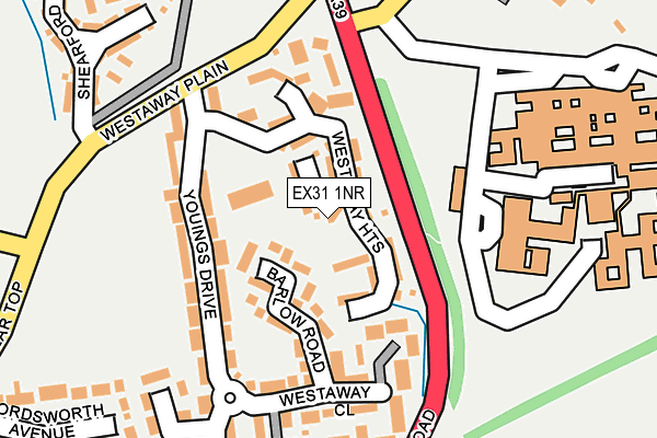 EX31 1NR map - OS OpenMap – Local (Ordnance Survey)