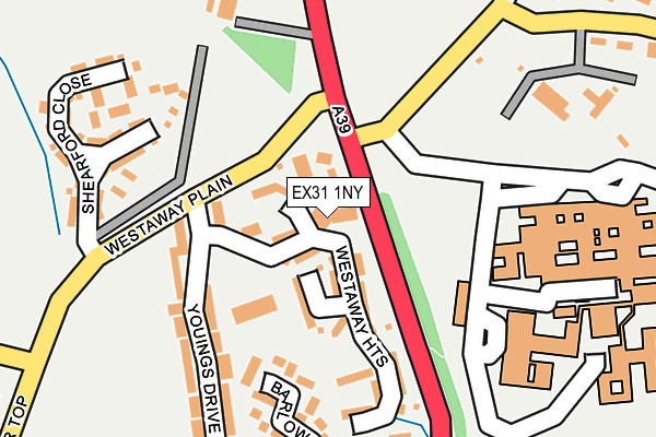 EX31 1NY map - OS OpenMap – Local (Ordnance Survey)