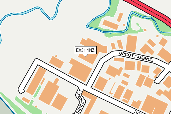 EX31 1NZ map - OS OpenMap – Local (Ordnance Survey)