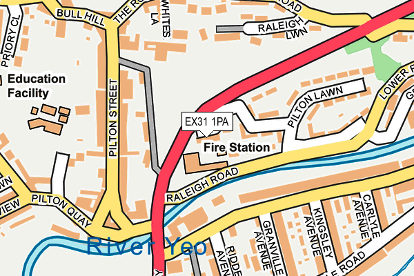 EX31 1PA map - OS OpenMap – Local (Ordnance Survey)