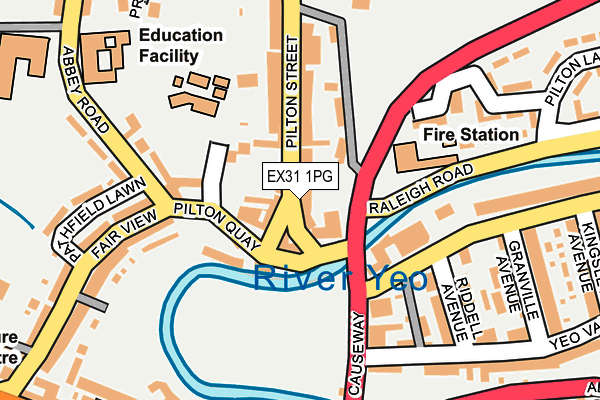 EX31 1PG map - OS OpenMap – Local (Ordnance Survey)