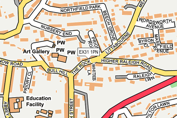 EX31 1PN map - OS OpenMap – Local (Ordnance Survey)