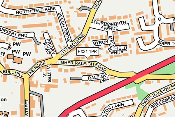 EX31 1PR map - OS OpenMap – Local (Ordnance Survey)