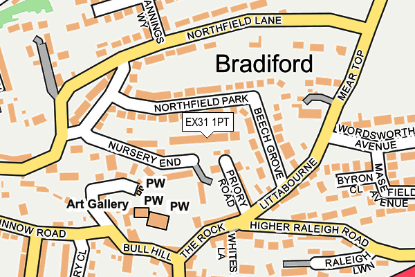 EX31 1PT map - OS OpenMap – Local (Ordnance Survey)