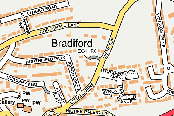 EX31 1PX map - OS OpenMap – Local (Ordnance Survey)