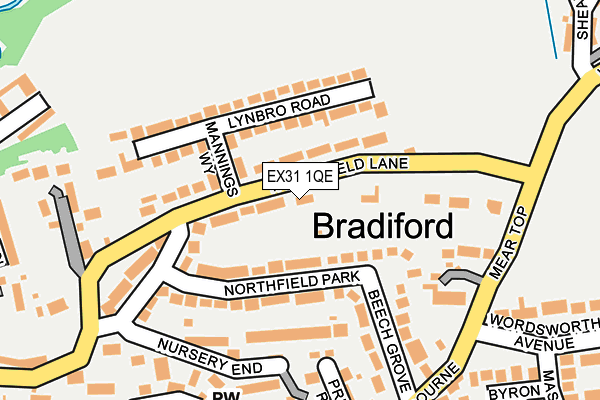 EX31 1QE map - OS OpenMap – Local (Ordnance Survey)