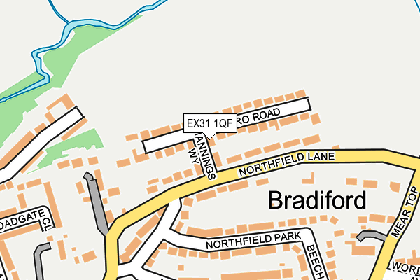 EX31 1QF map - OS OpenMap – Local (Ordnance Survey)