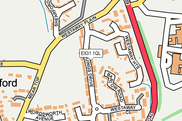 EX31 1QL map - OS OpenMap – Local (Ordnance Survey)