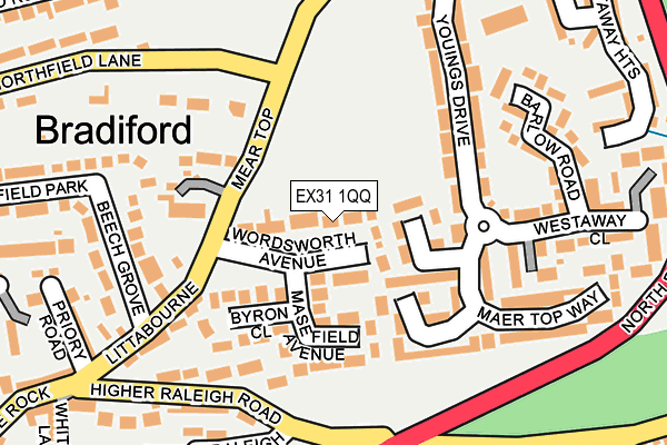 EX31 1QQ map - OS OpenMap – Local (Ordnance Survey)