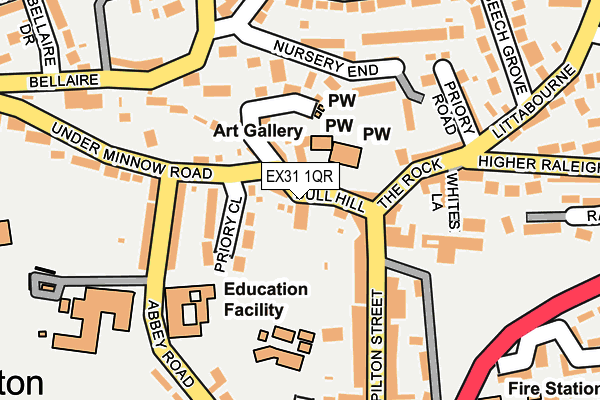 EX31 1QR map - OS OpenMap – Local (Ordnance Survey)